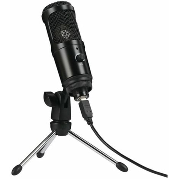 Plug-and-Play USB Dynamic Condenser Microphone Mic with Mini Tripod for PC Laptop Games Play Music Online Recording Chat