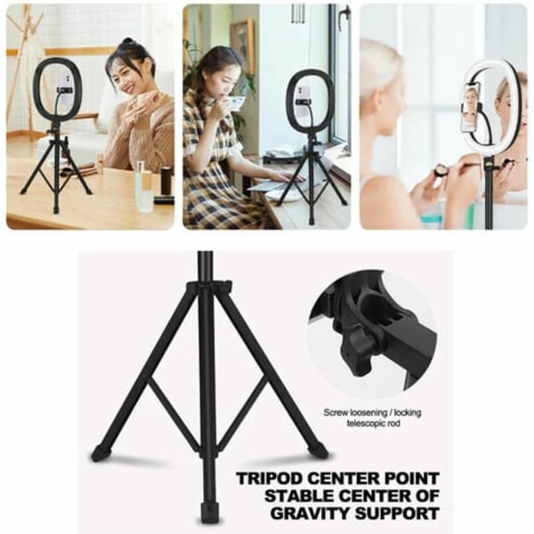 10\" 10W 5V 2A Teleskooppinen taittuva integroitu Live Fill Light 3 valaistustilat 10 kirkkautta