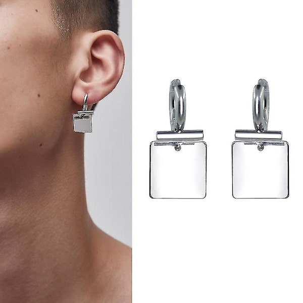 Øreringe Hipster Metallic Mekanisk Kobber Hvidguldbelagt Til Kugle