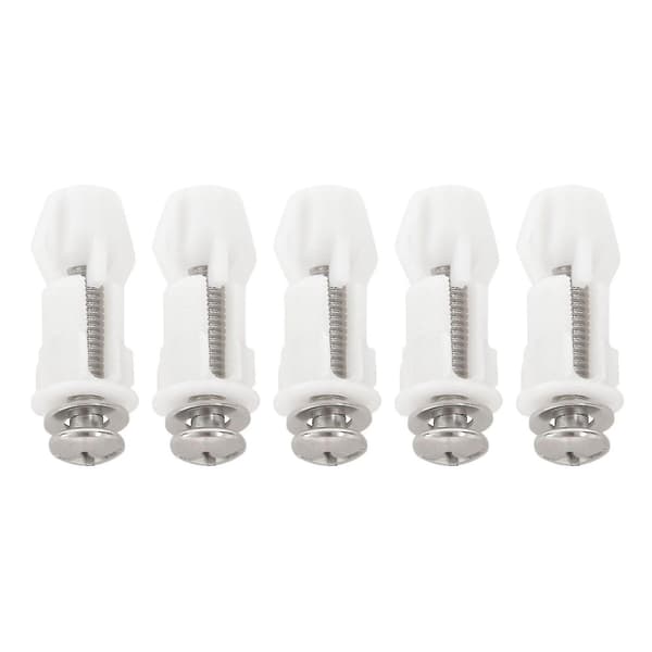 Toalettsitsar Skruvar WC Hål Fixering Enkel Installation 10-pack