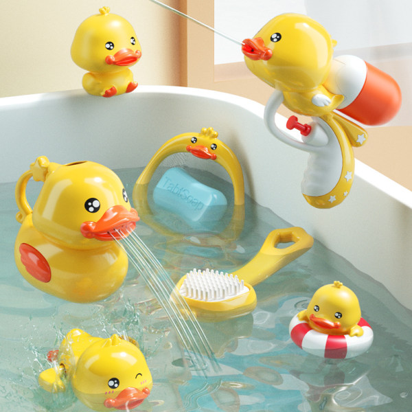 3 pcs Little Yellow Duck Bath Toys