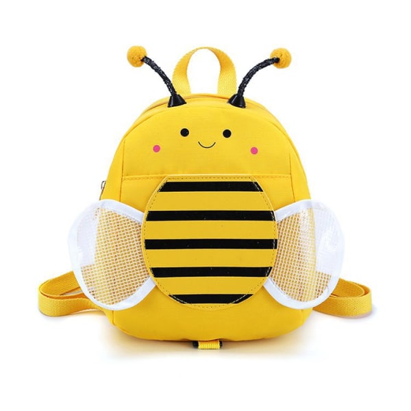Suloinen ulkolaukku muotireppu mehiläisten säilytyslaukku matkapussi lapsille tytöille (keltainen) A