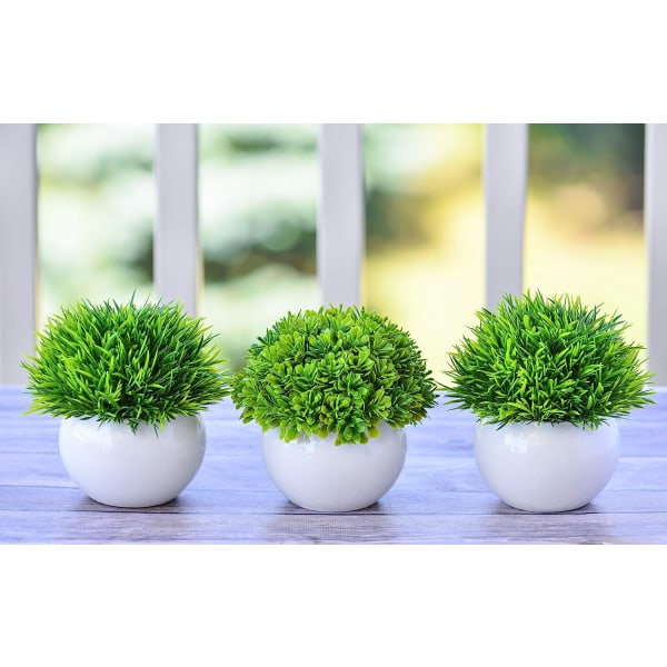 Mini konstgjorda växter | Moderna bondgårdsväxter Heminredning | Små falska växter | Kontor/kök/badrum/sovrum/garderob/vardagsrum/bordsdekoration