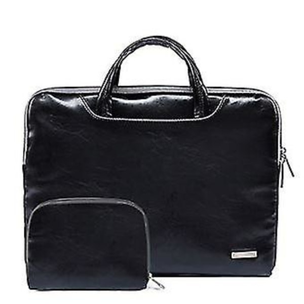 Laptop taske læder 11.6'' | Sort | 305 X 200 X 25 Mm