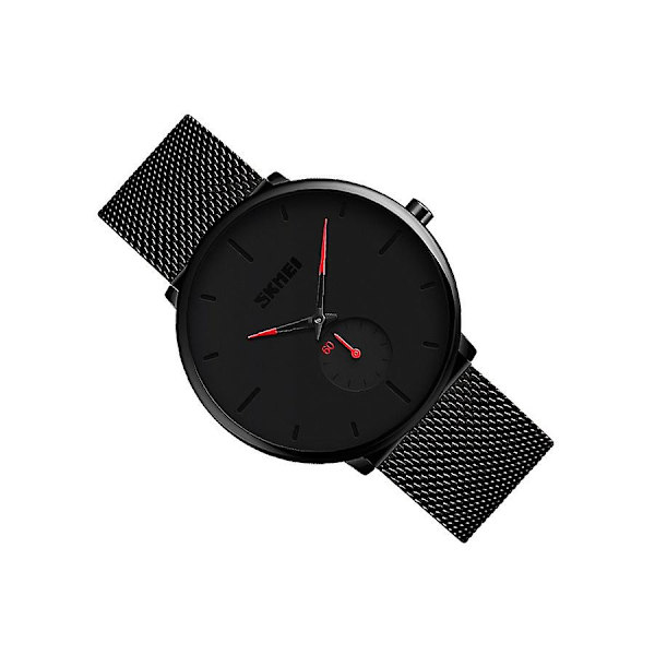 Herrarmbandsur i lyxig kvartsdesign från toppvarumärket Fashion Clock 9185, vattentätt