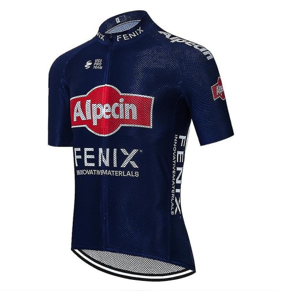 New Trend 2023 Alpecin Fenix ​​Cycling Team Jersey Bike Maillot Tøj Bukser Suit Herre Sommer Mtb 20d Cykelshorts Skjorter Blue XL