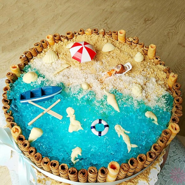 3 stk. Skallformede Cookies Fondant Plastikforme Kageudstansning Form