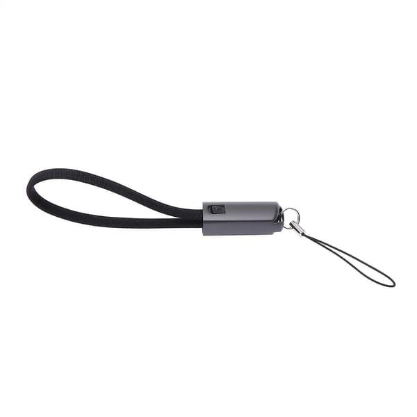 1 stk. Lader Nøkkelring Multifunksjonell Data Synkronisering Hurtiglading Micro Usb Kabel Korte Kabler For Utendørs Reise