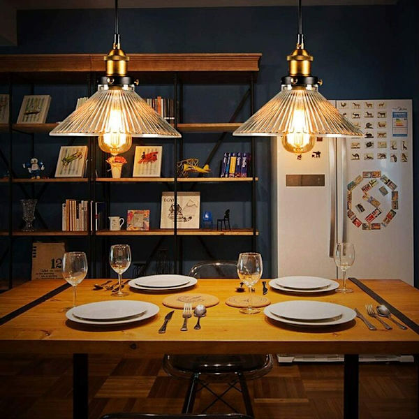 Amerikansk Rustik Retro Industriell Stil Enkel Parasoll Chandelier (Utan Glödlampa), Inomhusbelysning