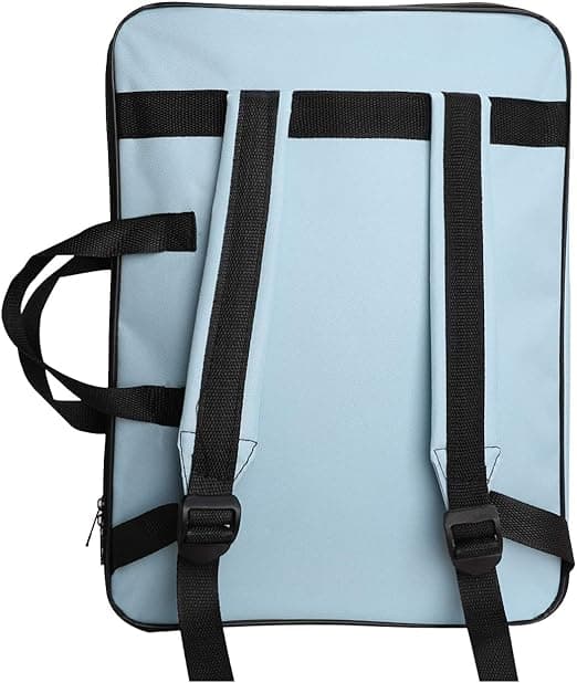 Blå vandtæt kunstkuffert, kunstnertaske til studerende, 