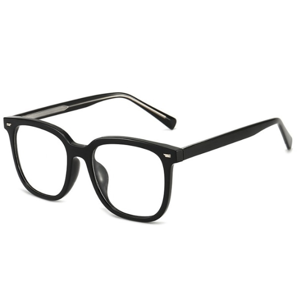 Anti-blått ljus platt spegel svart glasögonbåge solid färgmatchande grad närsynthet män och kvinnor anti-blått ljus ram platt ögon ljus