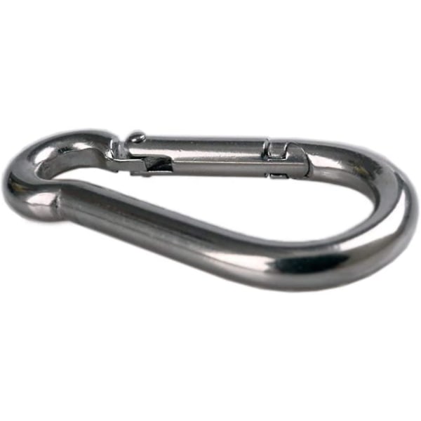 Piao 2-pack Karabiner för tunga laster, sport, hundkoppel, hängmatta, 304 rostfritt stål, 8 mm tjock