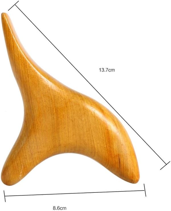 1 st Sandelträ Gua Sha Bräda Triangeltyp Gua Sha bit