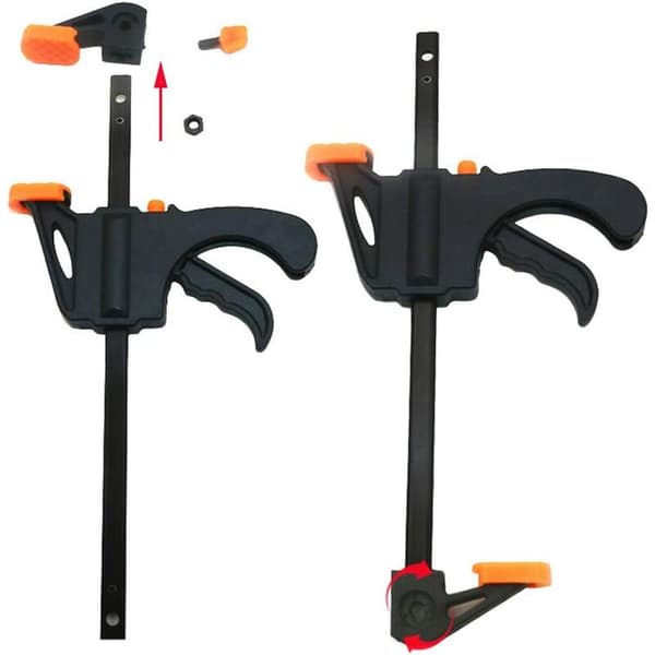F-klämmor för träbearbetning (4 tum orange)