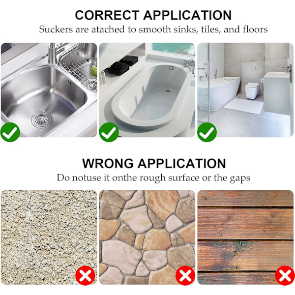 Silikon Hår Aftapningsfilter, Bruserfilter, Bruserprop Filter, Vaskfilter Til Vask Badekar Køkken Bad, Vaskprop Med Sugning