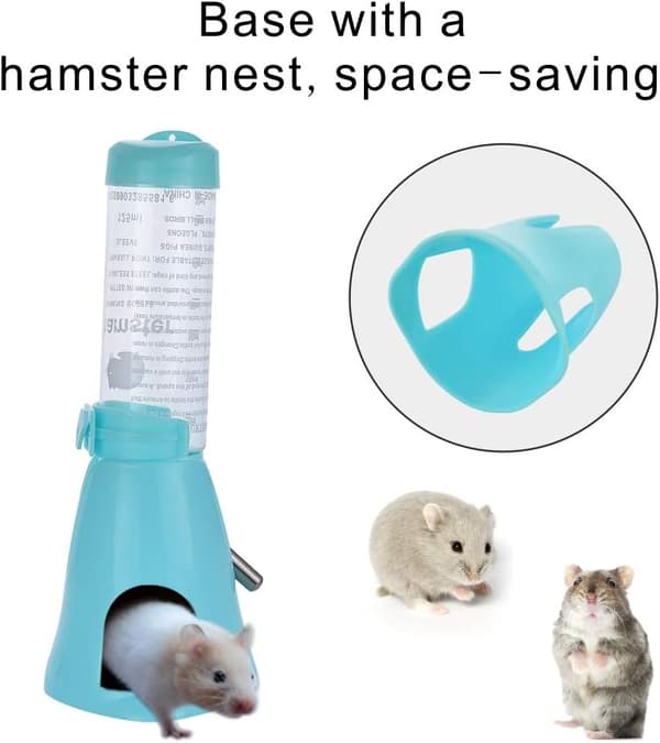 125ml Vannautomat for Små Dyr, Hamster, Marsvin