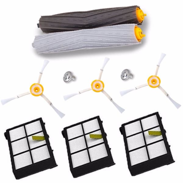 10 stk IRobot Roomba 800 900 Serie Valserulle Hepa Filter Sidebørste