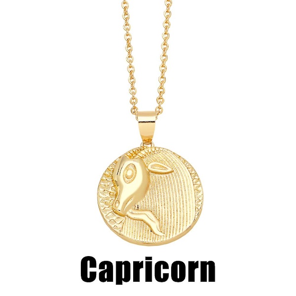 Halsband Vintage Zircon Constellation Mode Smycken Ac8505 Capricorn