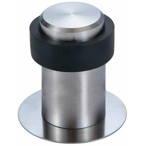 6 cm golvmonterad dörrstopp i rostfritt stål (4-pack) - 6 cm