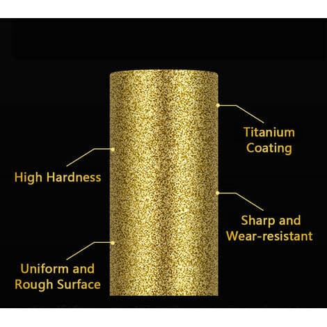 12 st Kedjeslipar Titanium Diamant Slipstenar, 4,0 mm - 4,0 mm