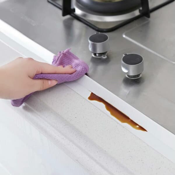 Hvit sett med 2 (3,2m*3,8cm) Hjem PVC-materiale Vask Rivestripe