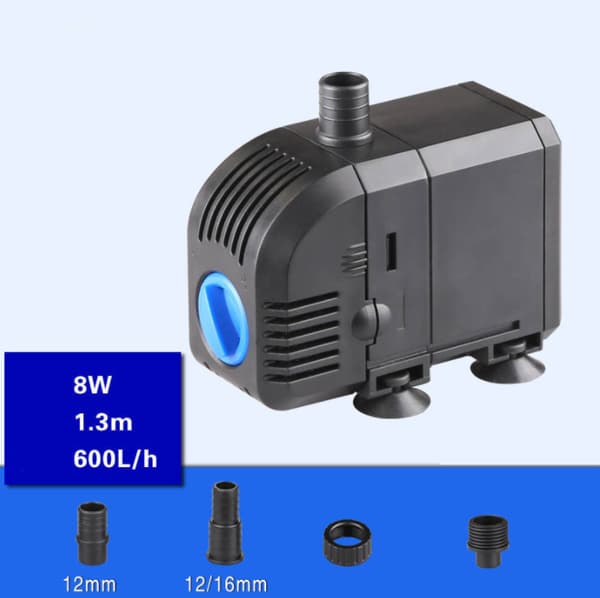Nedsänkbar pump vattenpump, mikro vattenpump cirkulation filterpump (8w HJ-600 (0.4KG)),