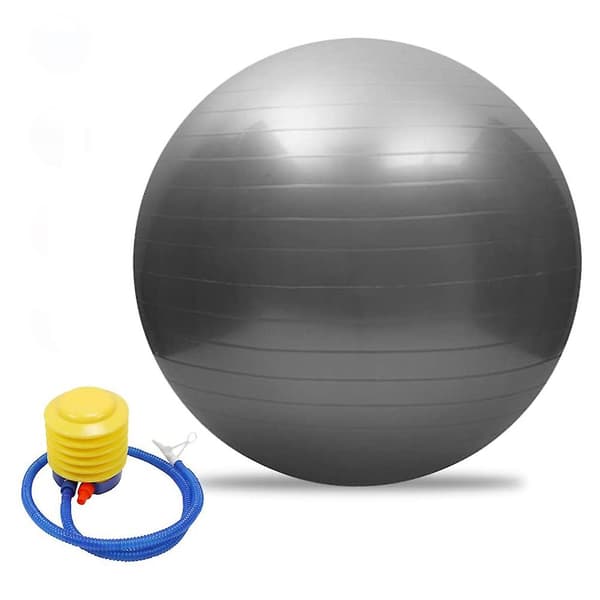 Extra tjock yogaboll för kontor, hem och gym Grey