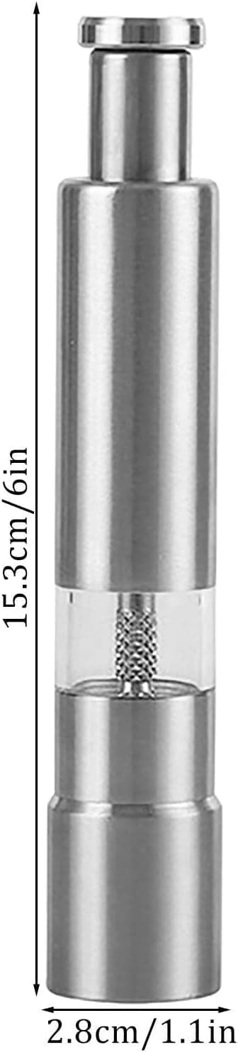2-pack Manuell Saltkvarn | Manuell Kvarn i Rostfritt Stål