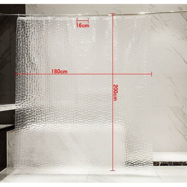3D Water Cube Avanceret badeforhængssæt (B180*H180cm)