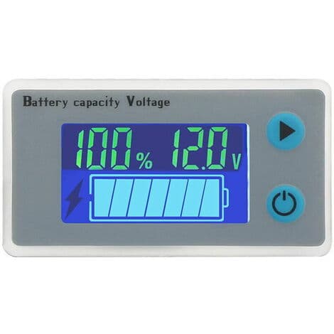 10-100V Batterikapacitetsmonitor Programmerbar Spændings Batteriniveau Måler-