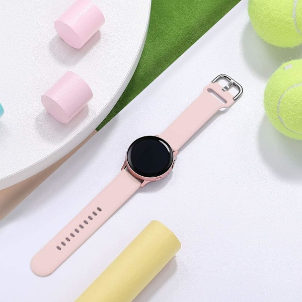 Rem til Samsung Galaxy Watch Active / Active2 40mm / 44mm, 20mm bløde silikone-erstatningsremme