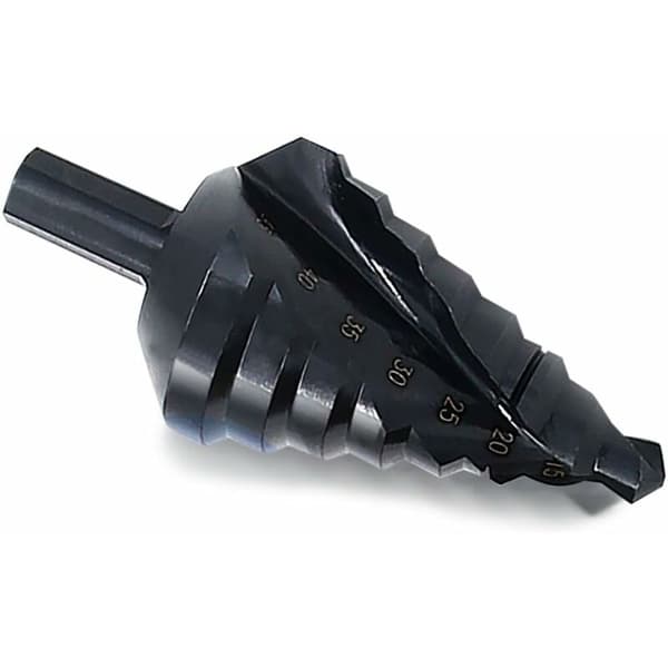 Trinnbor Pagodebor Titanium Nitrid Bor (10-45mm Spiralfløyte Nitrid (Svart)) Egnet for Verktøyrom