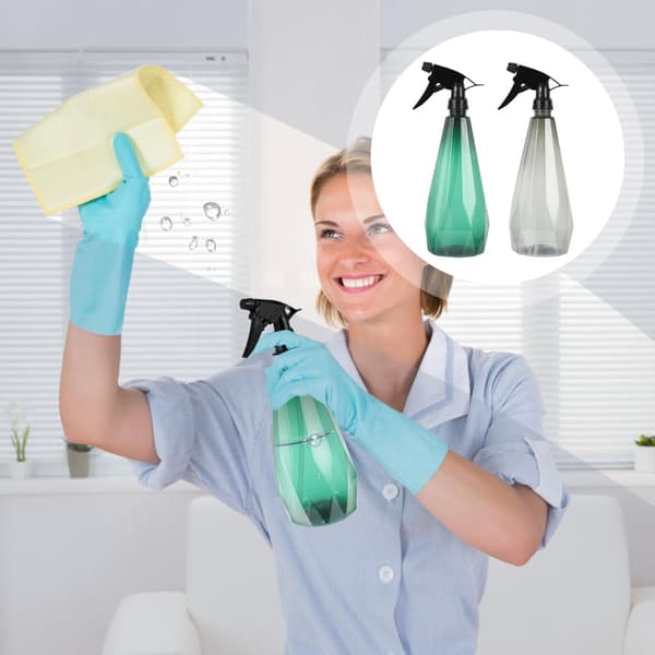 2-delade 600 ml vattensprayflaskor för växter, tomma vattensprayflaskor, trädgårdsspruta i plast