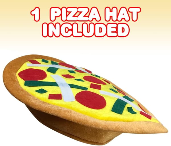 Sjov pizza hat, 1 stk, sjove Halloween kostume tilbehør,