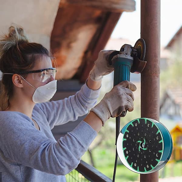 150mm Slibeskive, 150mm Slibeskive Slibepude Slibeinterfacepuder Til Tilfældige Orbitalslibere, Bosch Slibere, Festool Loop, Grøn