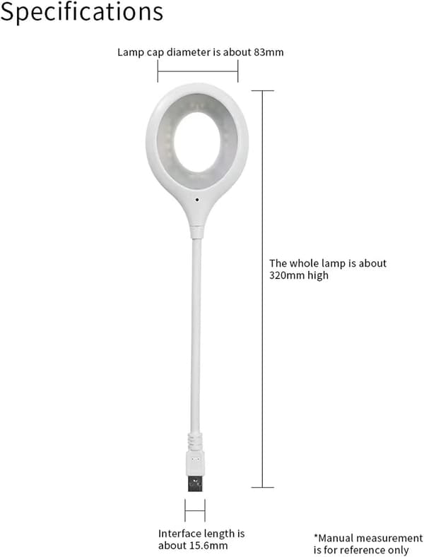 1 stk Stemmekontrollert nattlampe, USB Intelligent Stemme