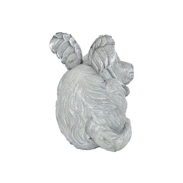 Kæledyrsengel Hund Æresstatue Gravsten, 12 cm, Polyresin