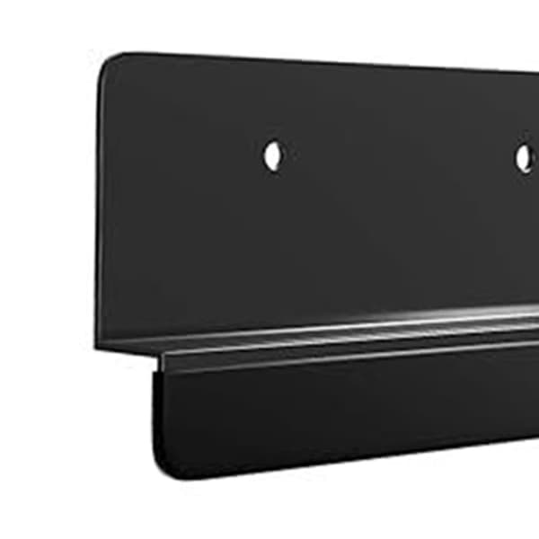 Fodgreb i kulstofstål til underskabe, fuld overflade, skabsdør 12 cm x 7 cm, sort