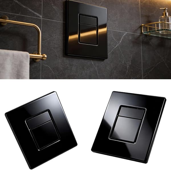 Moderne væghængt toiletcisternepanel med ABS-komponent, cisternedækpanel, moderne design