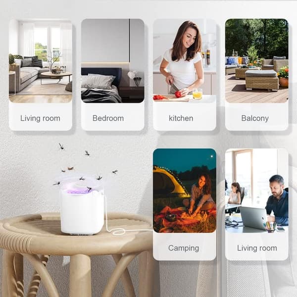 1 stk. Myggelys, Myggeafvisende Fluefanger, USB