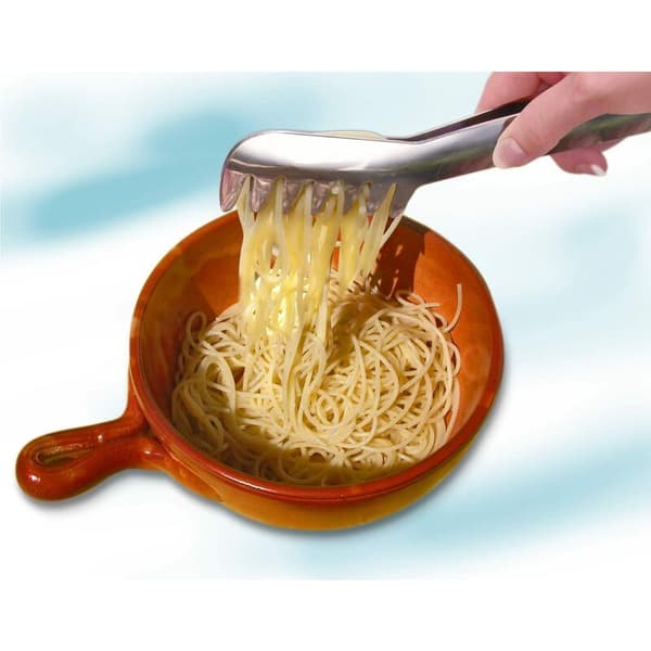 Spaghetti-tang i rustfritt stål, sølv, 20,5 x 8,5 x 3,5 cm