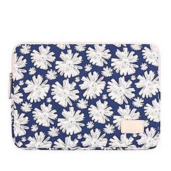 Laptopväska Blommigt Mönster 14'' | Blå & Vit | 371 X 265 X 23 Mm