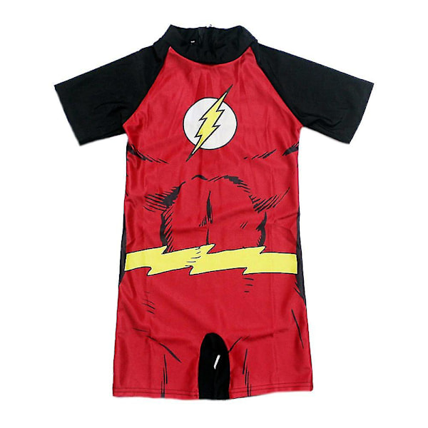 Pojkar 3D Baddräkt The Avengers Superhjälte Helkroppsdress Baddräkt The Flash 3-4 Years