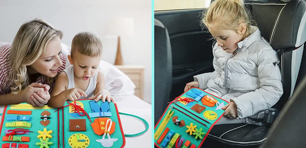 Sysselsättningsbräda för barn, 1-4 år, 4 lager
