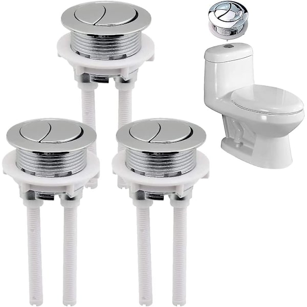 3-pack 38mm dubbla tryckknappar för vattenbehållare