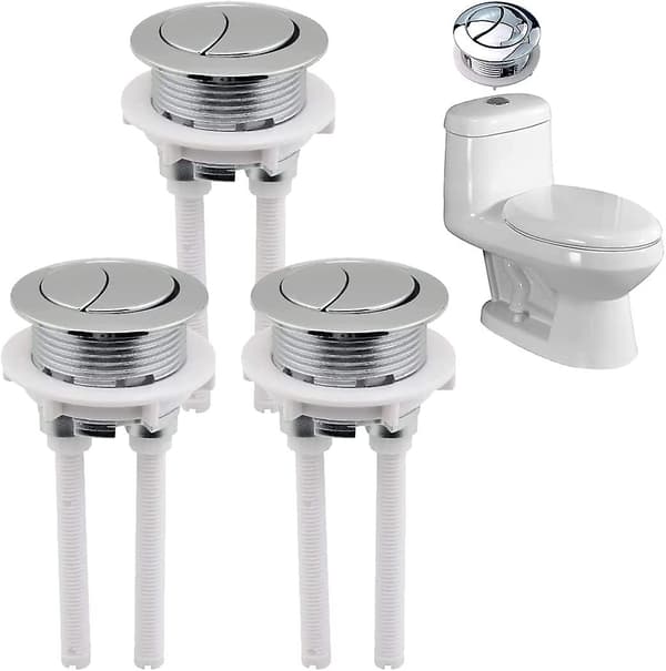 3-pakning 38mm dobbel trykk flush-knapper for vanntank
