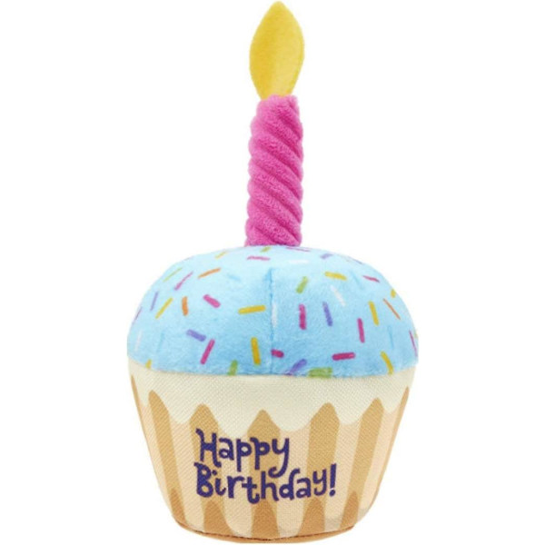 Hund Pipsqueak Kake Leksak, Husdjur Plysch Tugga Kake Leksak, Söt Hund Katt Plysch Dessert Födelsedagspresent - Cupcake