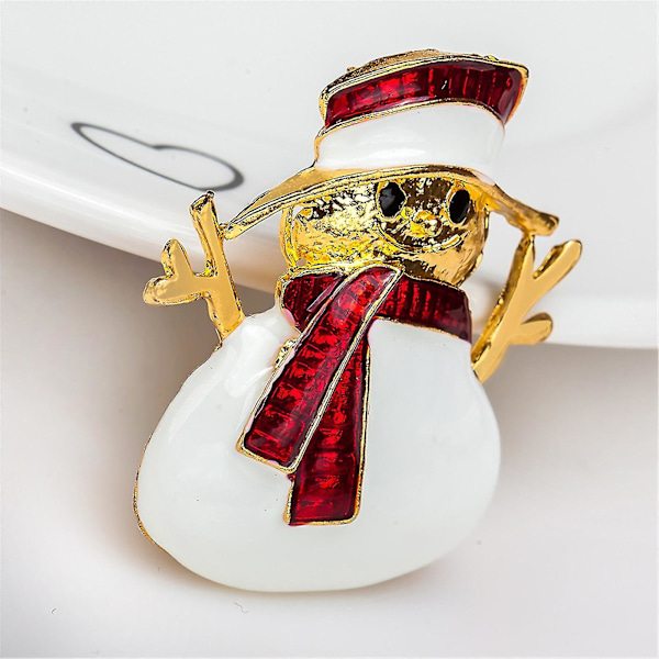 Julgranspynt Cartoon Snögubbe Brosch Barnkläder Brosch