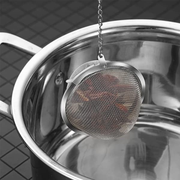 4 stk. - Rustfrit Stål Te-Infuser, Te-Sigte, 4,5 cm Te-Bold, 