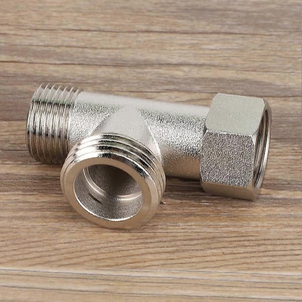 2 stk. 3-vejs forbindelsesventil Toiletomskifterventiladapter Skylleventil (EU3/8)